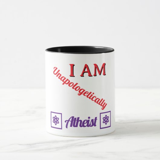 Mug T-shirt athée sans excuses (Centre)