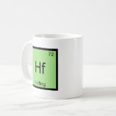 Mug T-shirt avec le symbole de l'élément chimique Hf - (Devant gauche)
