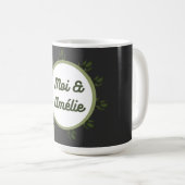 Mug T-shirt Bavoir moi et Amelie (Devant droit)