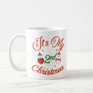 Mug T-shirt bébé pour le 2e Noël