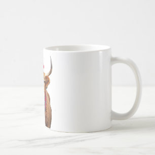 Mug T-Shirt Boho Noël Vache des Highlands de Noël