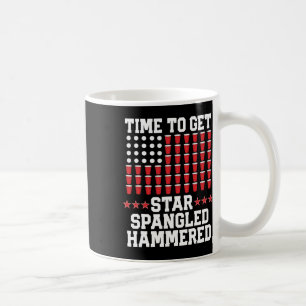 Mug T Shirt Cadeau 4 Juillet Beer Pong Drapeau América