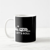 Mug T Shirt Camping Let's Roll Caravane à 5 Roues Vaca (Gauche)