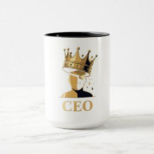 Mug T-Shirt CEO Couronne Graphique – Minimaliste V2