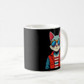 Mug T-shirt chat (Devant droit)