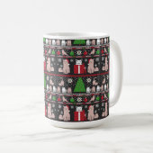 Mug T-shirt Chat de Noël (Devant droit)