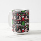 Mug T-shirt Chat de Noël (Devant gauche)