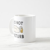 Mug T-Shirt Chat Drôle Ne Pas Déranger Introverti (Devant gauche)