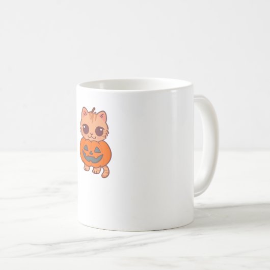 Mug T-Shirt Chat Halloween Cute - Deux Chats Kawaii Ho (Devant droit)