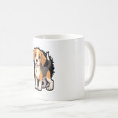 Mug T Shirt Chien Beagle (Devant droit)