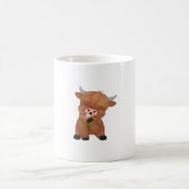 Mug T-shirt classique de la vache de Highland et du ch (Centre)