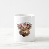 Mug T-shirt classique Peinture de vache Highland (Centre)