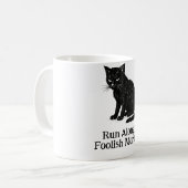 Mug T-shirt 'Cours, pauvre mortel' (Devant gauche)
