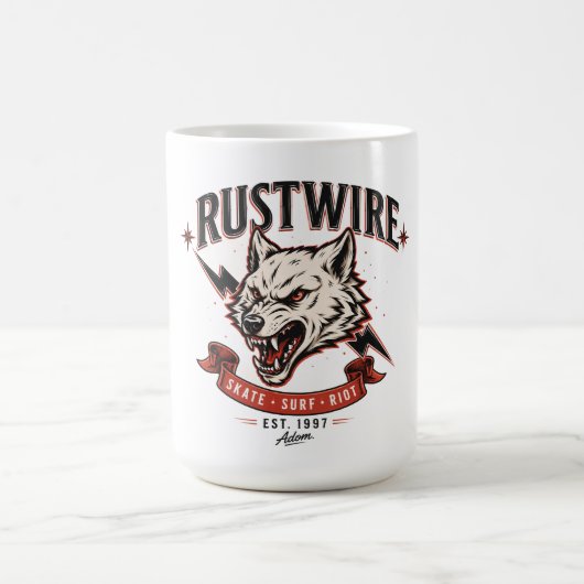 Mug T-Shirt Crâne de Loup Rustwire (Centre)