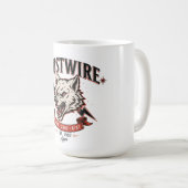 Mug T-Shirt Crâne de Loup Rustwire (Devant droit)