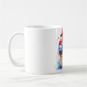 Mug T-shirt crème glacée Patriotique 4 juillet (Gauche)