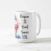 Mug T-shirt crème glacée Patriotique 4 juillet (Devant droit)