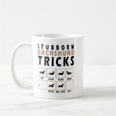 Mug T-shirt Dachshund Tricks têtu (Gauche)