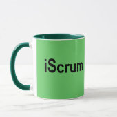 Mug T-shirt de bousculade de rugby d'iScrum (Gauche)