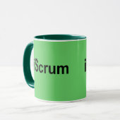 Mug T-shirt de bousculade de rugby d'iScrum (Devant gauche)