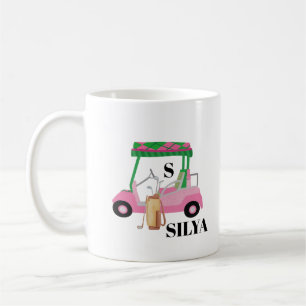 Mug T-shirt de chariot de golf mignon – Été minimal