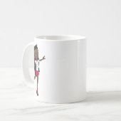 Mug T-shirt de fille d'école d'Afro-américain (Devant gauche)