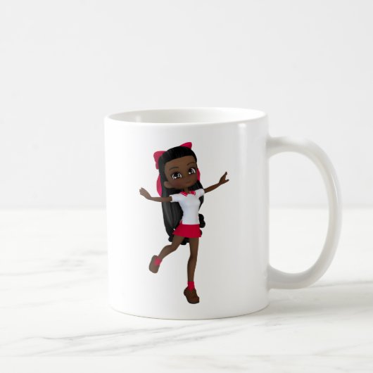 Mug T-shirt de fille d'école d'Afro-américain (Droite)