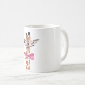 Mug T-shirt de Girafe de hippie (Devant droit)