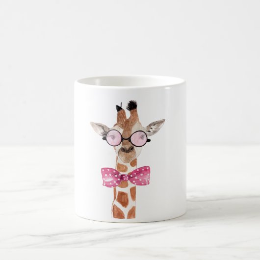 Mug T-shirt de Girafe de hippie (Centre)
