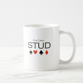 Mug T-shirt de goujon de cinq cartes