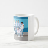 Mug T-shirt de la bande de garçons (Devant droit)