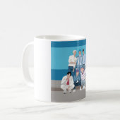 Mug T-shirt de la bande de garçons (Devant gauche)