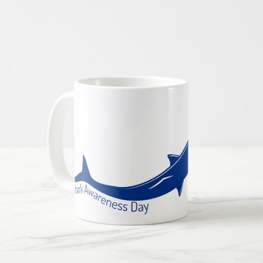 Mug T-shirt de la Journée de sensibilisation au requin (Devant gauche)