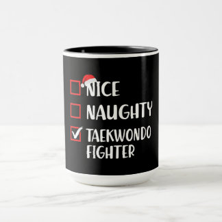Mug T-shirt de Noël drôle de Taekwondo