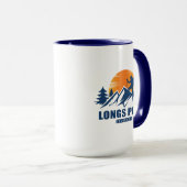 Mug T-shirt de randonnée pédestre Retro Longs (Devant droit)