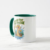 Mug T-shirt de serpent et de poisson (Devant gauche)