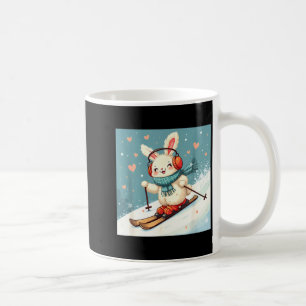 Mug T-shirt de ski de lapin Kawaii mignon cache-oreill