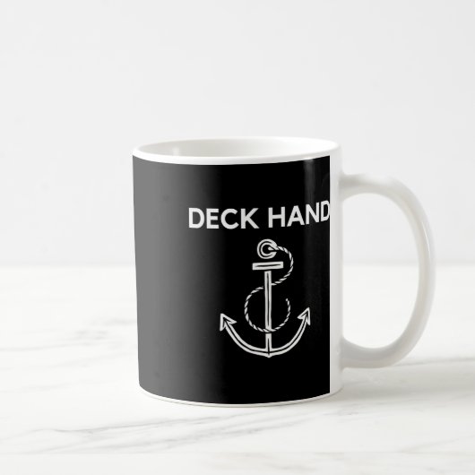 Mug T Shirt Deck Hand pour la navigation et la voile (Droite)