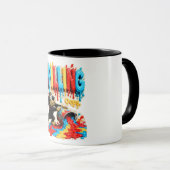 Mug T-shirt drôle 'Ça déborde, ça arrive' (Devant droit)