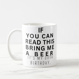 Mug T-shirt drôle d'anniversaire 30 ans pour boire