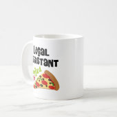 Mug T-shirt (drôle) de pizza d'assistant juridique (Devant gauche)
