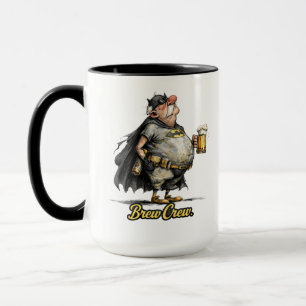 Mug T-Shirt drôle de super-héros de la bière Brew Crew