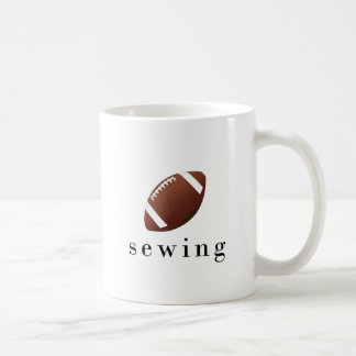 Mug T-shirt drôle et hilarant de football de couture