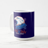 Mug T-Shirt du 4 juillet (Devant gauche)
