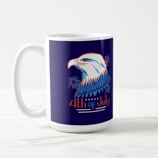 Mug T-Shirt du 4 juillet (Gauche)
