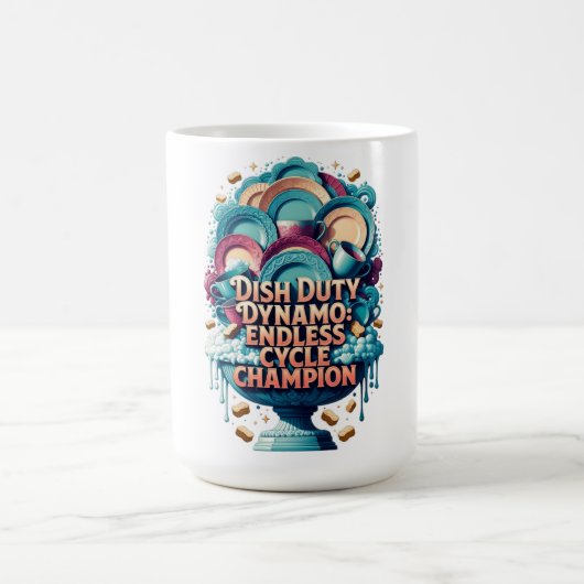 Mug T Shirt Dynamo de Corvée de Vaisselle, Champion du (Centre)