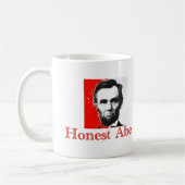 Mug T-shirt et cadeaux d'art "d'Abe honnête" Abe (Gauche)