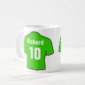Mug T-shirt fan de football. (Devant gauche)