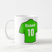 Mug T-shirt fan de football. (Gauche)