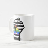 Mug T-Shirt Fist de Fierté Allié (Devant gauche)